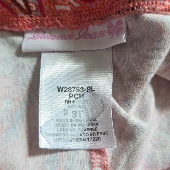 Bonnie Jean Pink & Brown 2-Piece Cotton Girls Outfit w/Turkey Applique.  Size 3T - Picture 10 of 10